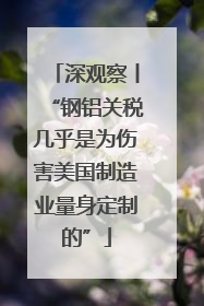 深观察丨“钢铝关税几乎是为伤害美国制造业量身定制的”