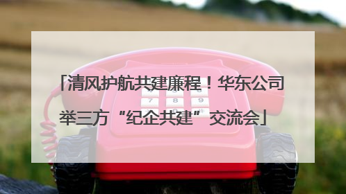 清风护航共建廉程！华东公司举三方“纪企共建”交流会