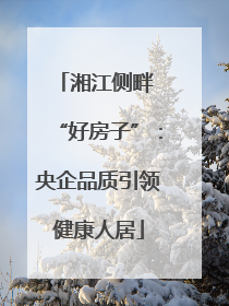 湘江侧畔 “好房子”：央企品质引领健康人居