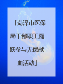 菏泽市医保局干部职工踊跃参与无偿献血活动