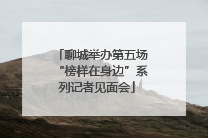 聊城举办第五场“榜样在身边”系列记者见面会