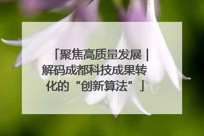 聚焦高质量发展｜解码成都科技成果转化的“创新算法”