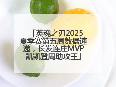 英魂之刃2025夏季赛第五周数据速递，长发连庄MVP凯凯登周助攻王