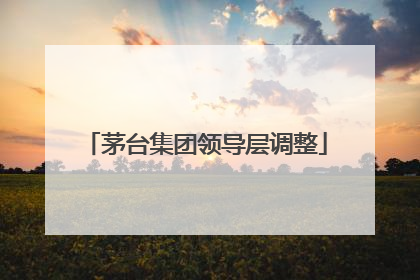 茅台集团领导层调整