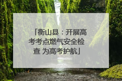 衡山县：开展高考考点燃气安全检查 为高考护航