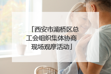 西安市灞桥区总工会组织集体协商现场观摩活动