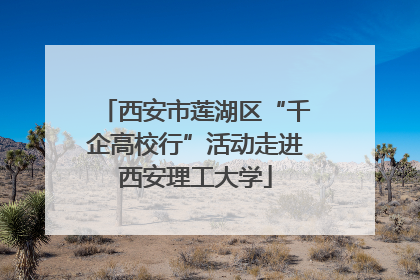 西安市莲湖区“千企高校行”活动走进西安理工大学