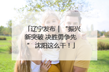 辽宁发布｜“振兴新突破 决胜勇争先” 沈阳这么干！