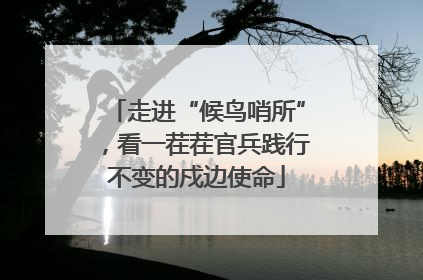 走进“候鸟哨所”，看一茬茬官兵践行不变的戍边使命