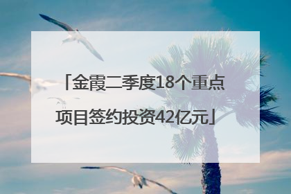 金霞二季度18个重点项目签约投资42亿元