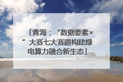 青海：“数据要素×”大赛七大赛题构建绿电算力融合新生态