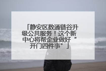 静安区数通链谷升级公共服务！这个新中心将帮企业做好“开门四件事”