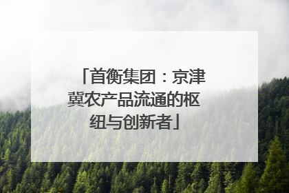 首衡集团：京津冀农产品流通的枢纽与创新者