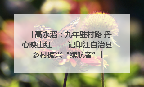 高永滔：九年驻村路 丹心映山红——记印江自治县乡村振兴“续航者”