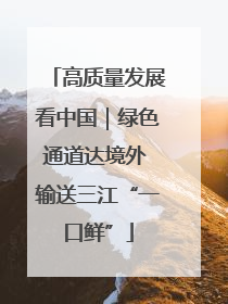 高质量发展看中国｜绿色通道达境外 输送三江“一口鲜”