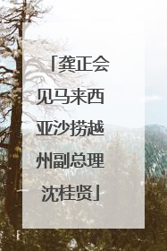 龚正会见马来西亚沙捞越州副总理沈桂贤