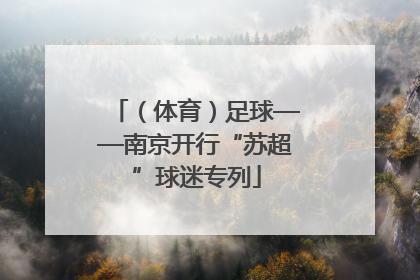 （体育）足球——南京开行“苏超”球迷专列