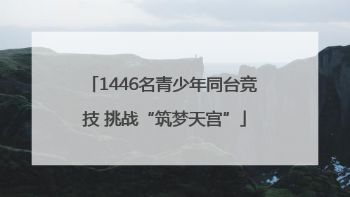 1446名青少年同台竞技 挑战“筑梦天宫”