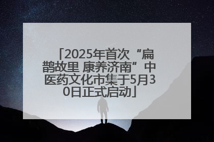 2025年首次“扁鹊故里 康养济南”中医药文化市集于5月30日正式启动
