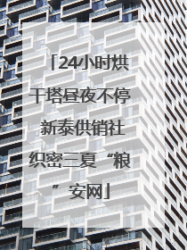 24小时烘干塔昼夜不停 新泰供销社织密三夏“粮”安网