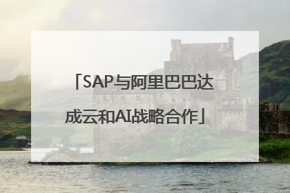 SAP与阿里巴巴达成云和AI战略合作